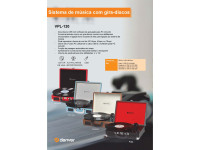 Denver Gira-Discos 33/45/78RPM Vintage 2x10W Castanho Denver Gira-Discos 33/45/78RPM Vintage 2x10W Castanho